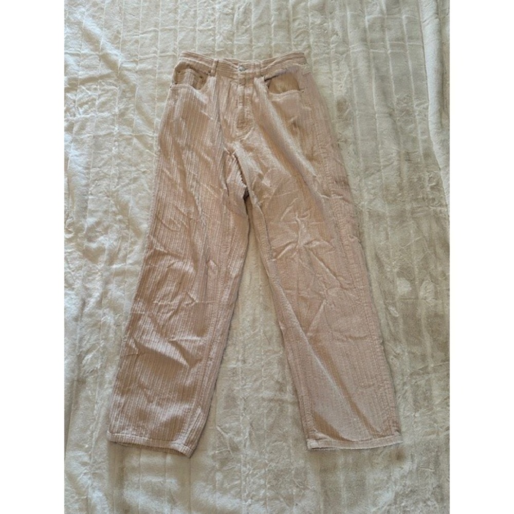 BDG Urban Outfitters High-Rise Baggy Corduroy Pants Tan Beige Cream Women 29